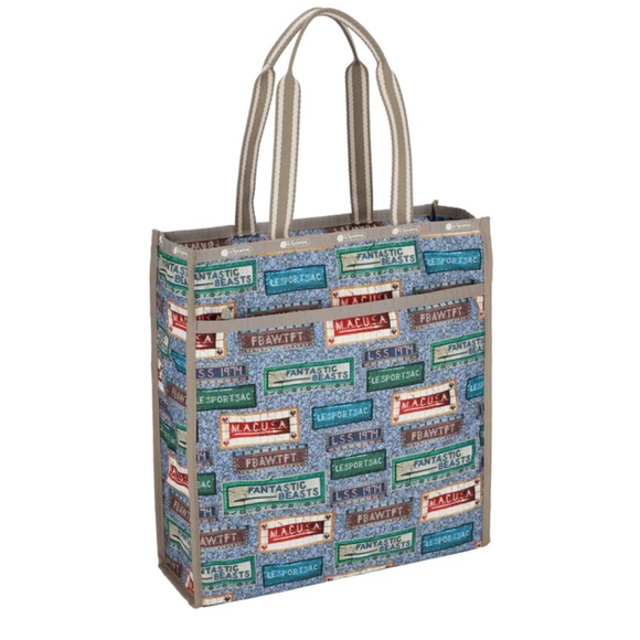 Lesportsac Fantastic Beasts Large Tote, NY Subway Tile Design - Harry Potter - Picture 2 of 9